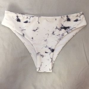 Marble print bikini bottoms! NEVER USED!
